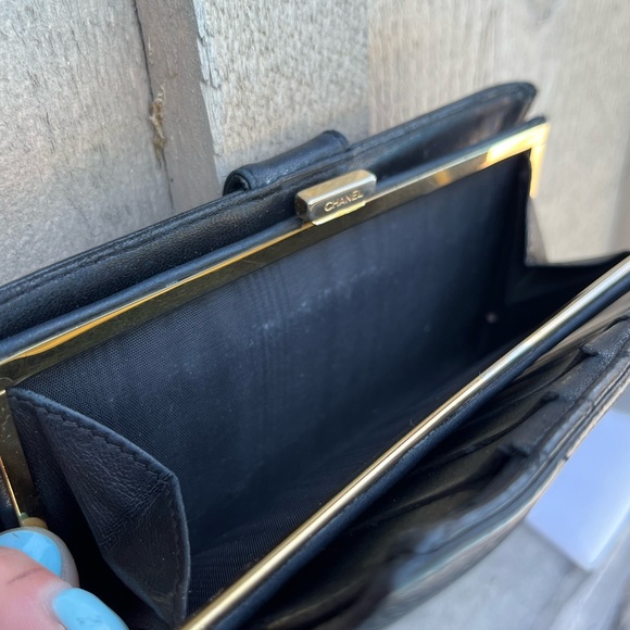 AUTHENTIC CHANEL Caviar Timeless CC French Wallet Black - Picture 4 of 15